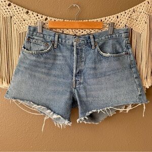 AGOLDE Parker Long Denim Shorts Size 31 E